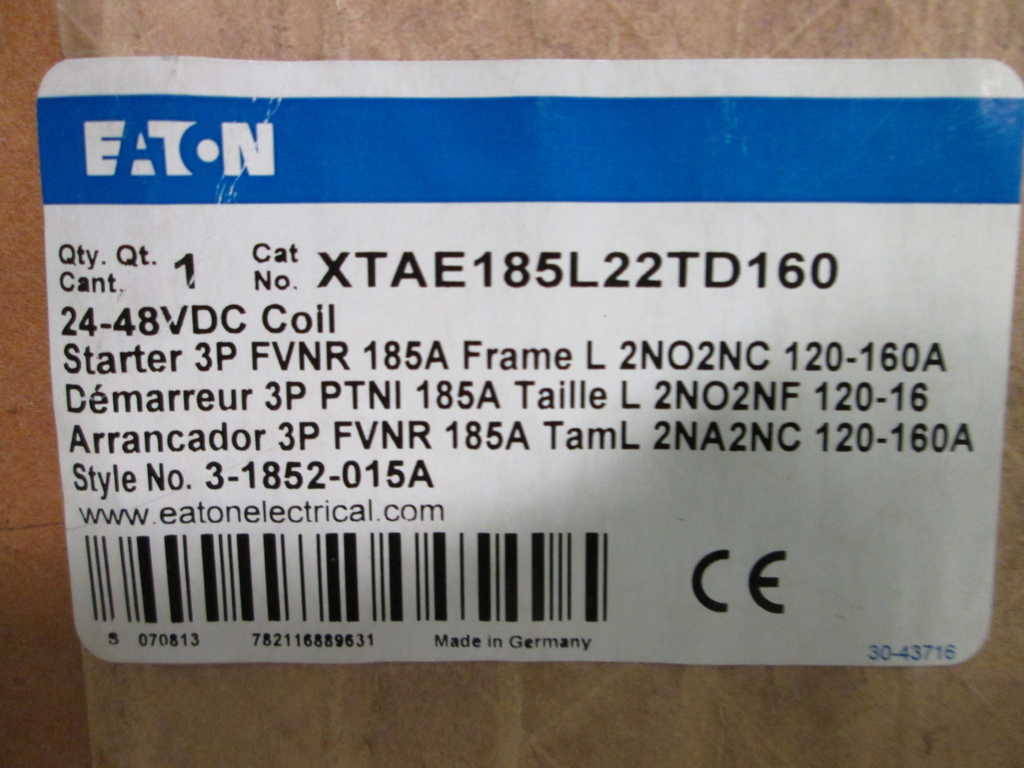 Cutler Hammer XTAE185L22TD160 NSFP **GENUINE** Westinghouse