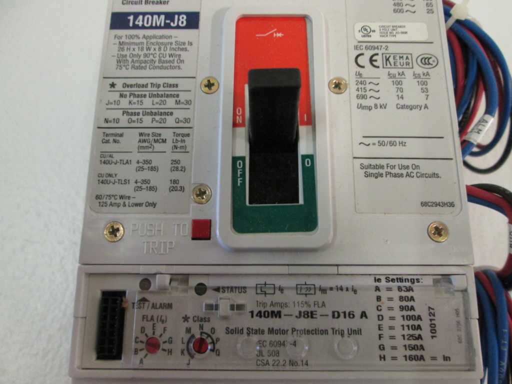Allen Bradley 140MJ8ED16MUXT NSFP * GENUINE * AB 140M J8E D16 MU XT