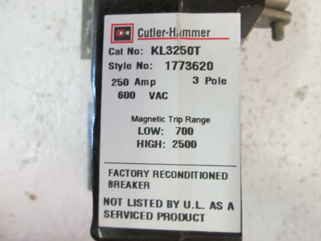 Cutler Hammer KL3250T NSFP **GENUINE** Westinghouse