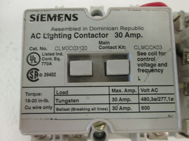 Siemens CLM0C06120 NSNP **GENUINE** Furnas