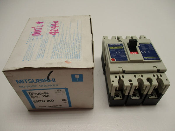 MISUBISHI NF100-SW NO-FUSE BREAKER 15A AC220V NSMP