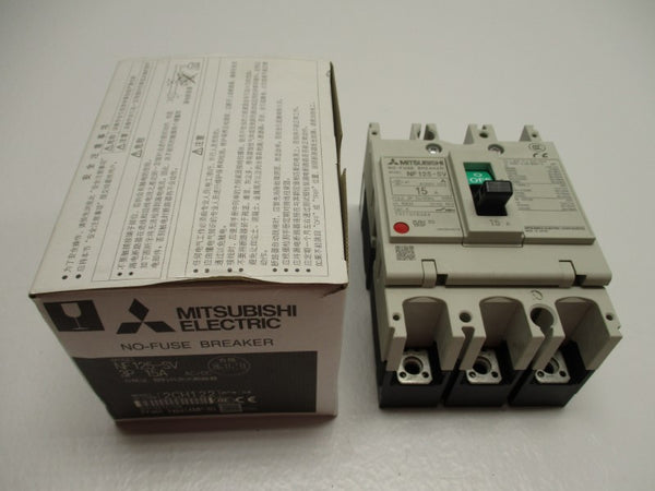 MITSUBISHI NF125-SV3P15A CIRCUIT BREAKER 15A NSMP