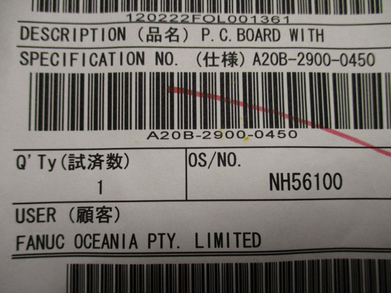 FANUC A20B-2900-0450/03B UNMP