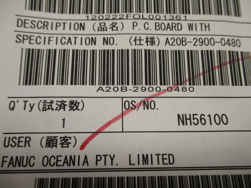 FANUC A20B-2900-0480/02A NSNP