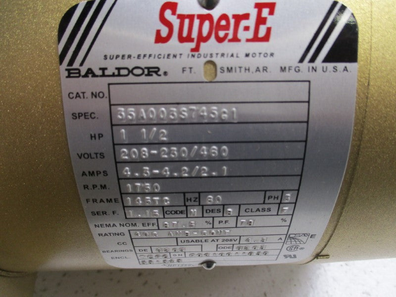 BALDOR 35A003S745G1 * USED *