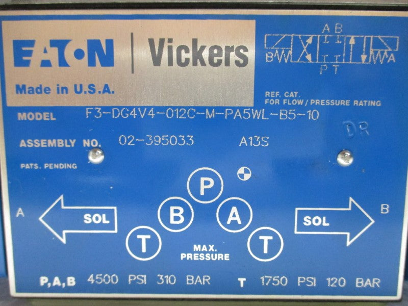 EATON F3-PG4V4-012C-M-PA5WL-B5-10 NSNP