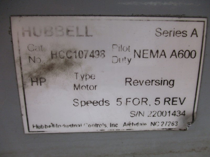 HUBBELL HCC107498 SER. A UNMP