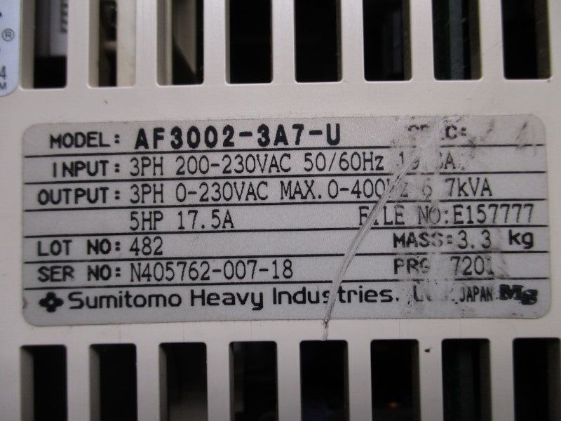 SUMITOMO AF3002-3A7-U UNMP