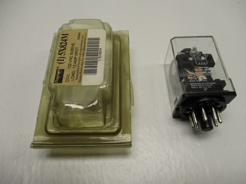DAYTON 5X824M RELAY 120VAC 12A NSMP