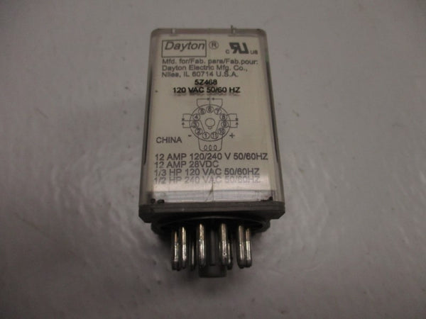 DAYTON 5Z468 RELAY 120VAC 12A UNMP