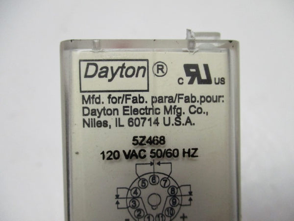 DAYTON 5Z468 RELAY 120VAC 12A UNMP