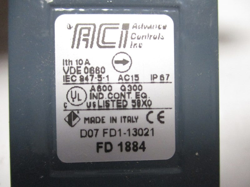 ADVANCE CONTROLS FD1884 NSMP