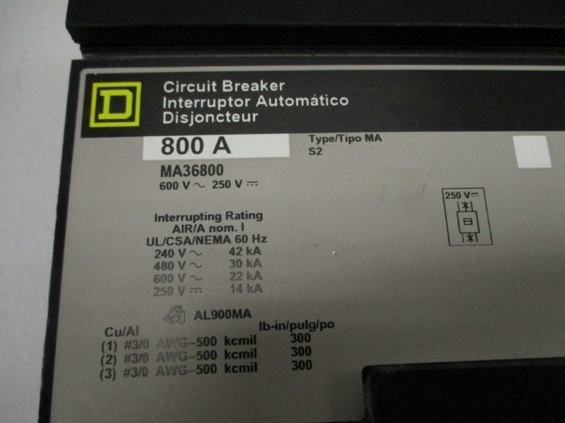 SQUARE D MA36800 (GREY) NSNP