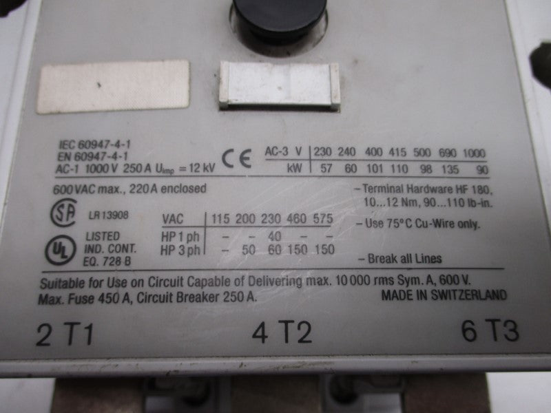 ALLEN BRADLEY 100-D180 SER. A UNMP