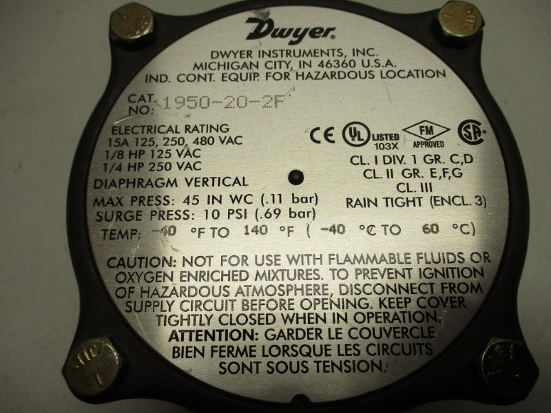 DWYER 1950-20-2F NSNP