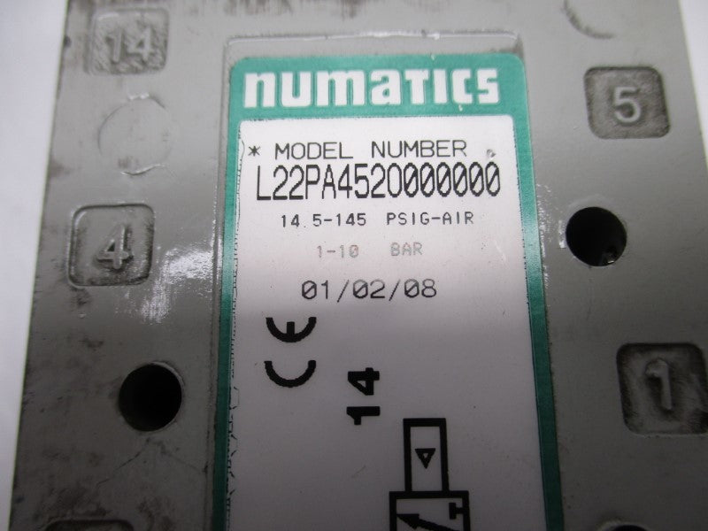 NUMATICS L22PA452O000000 14.5-145PSI UNMP