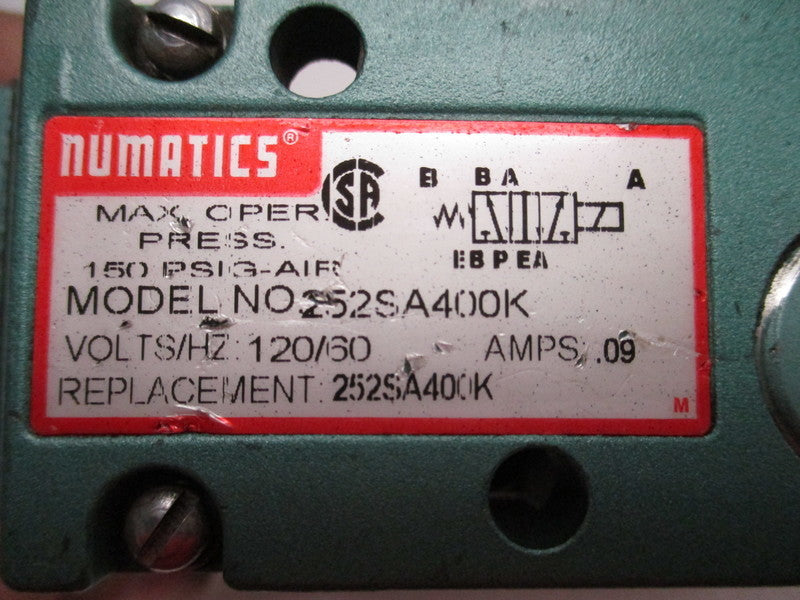 NUMATICS 252SA400K UNMP