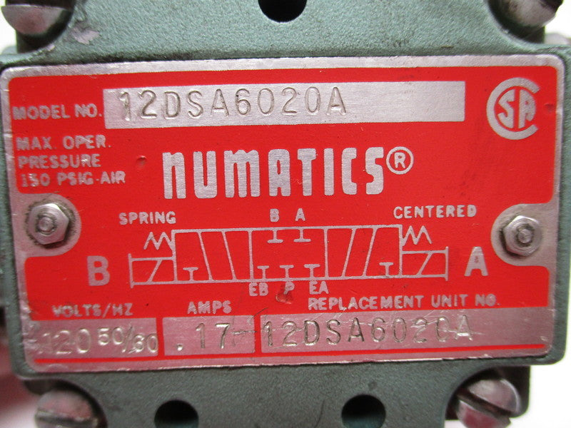 NUMATICS 12DSA6020A UNMP