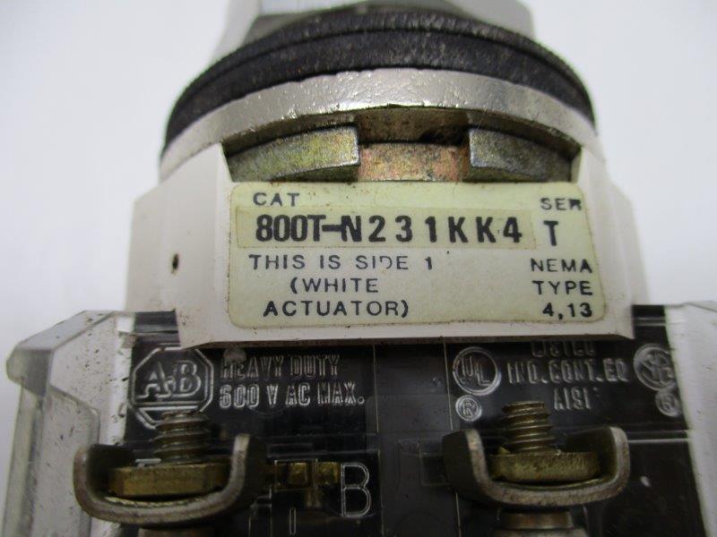 ALLEN BRADLEY 800T-N231KK4 SER. T (NO KEY)  UNMP