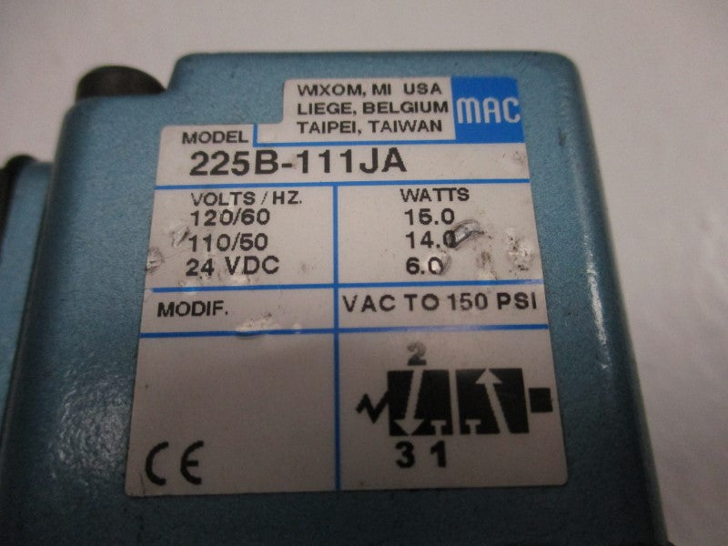 MAC 225B-111JA 120VAC UNMP