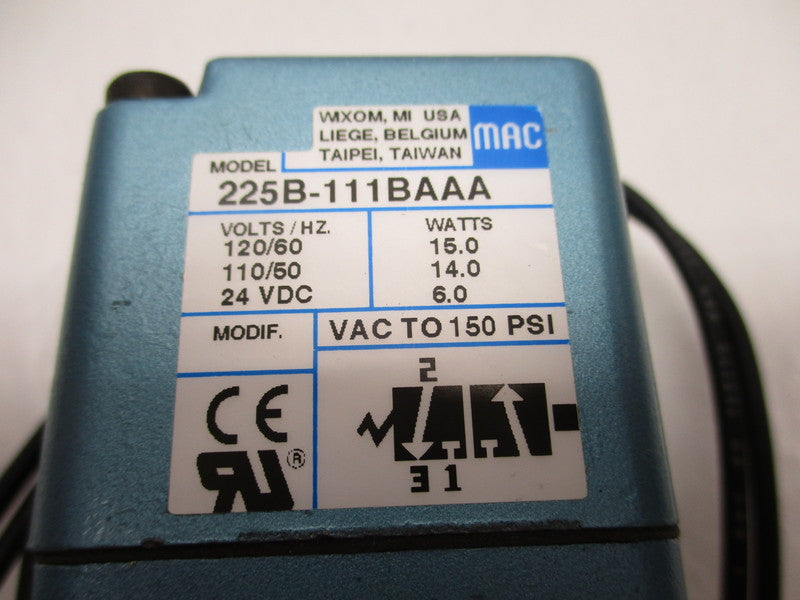 MAC 225B-111BA 120VAC NSMP