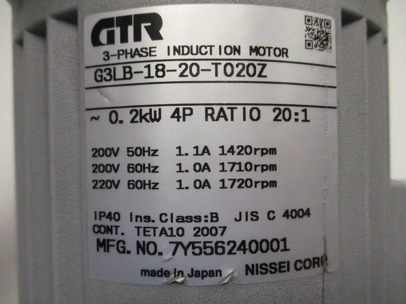 NISSEI G3LB-18-20-T020Z NSNP
