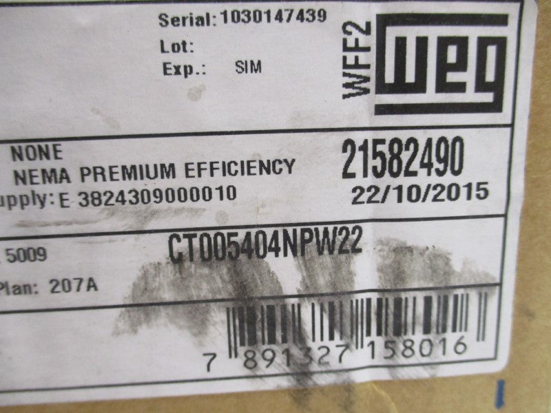WEG CT005404NPW22 NSMP