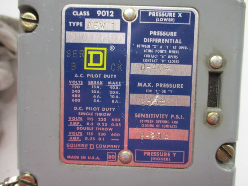 SQUARE D 9012AEW1 UNMP