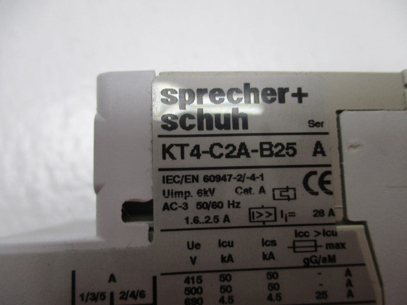 SPECHER+SCHUH KT4-C2A-B25 1.6-2.5A NSMP