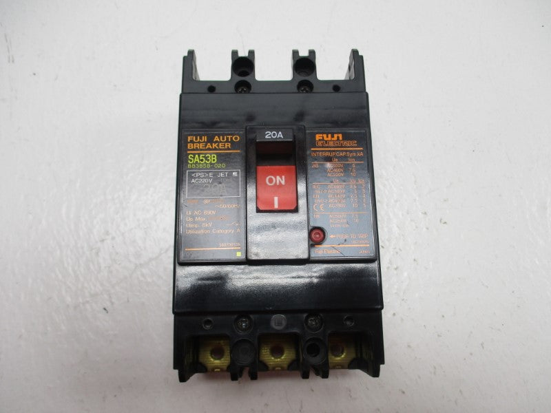 FUJI ELECTRIC SA53B  20A 600VAC NSNP