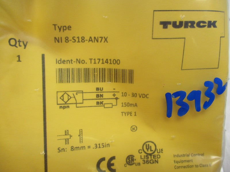TURCK NI8-S18-AN7X NSMP