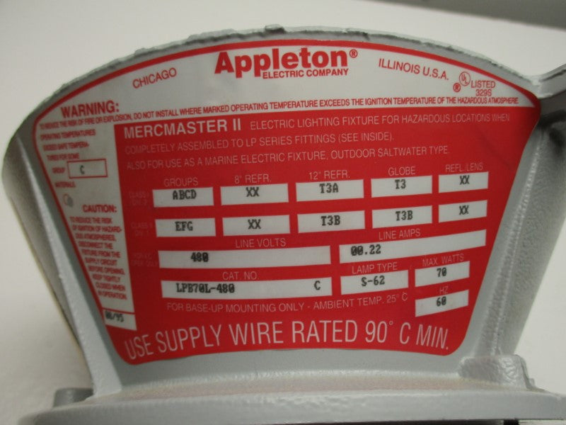 APPLETON LPB70L480 NSMP