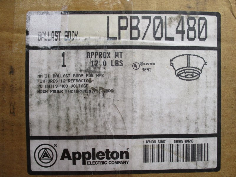 APPLETON LPB70L480 NSMP