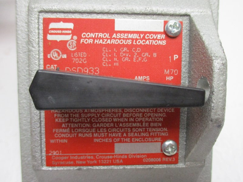 CROUSE-HINDS DSD933 NSMP