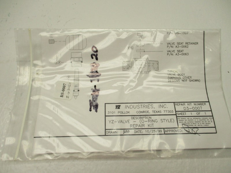 YZ INDUSTRIES D3-0007 NSMP