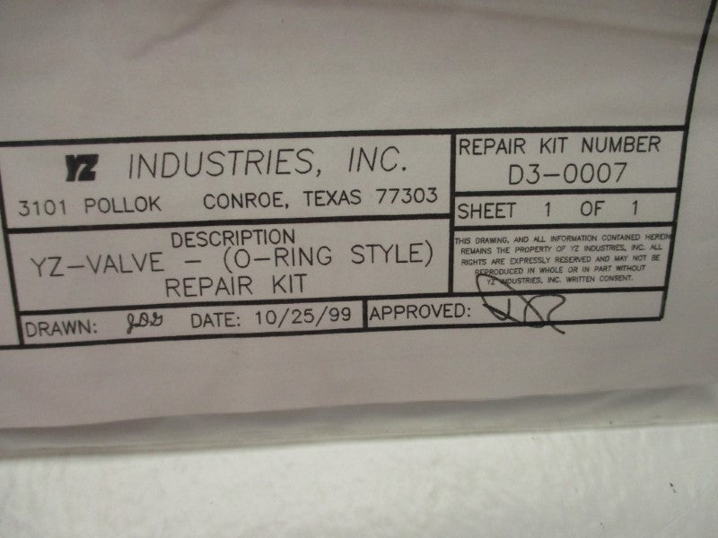 YZ INDUSTRIES D3-0007 NSMP