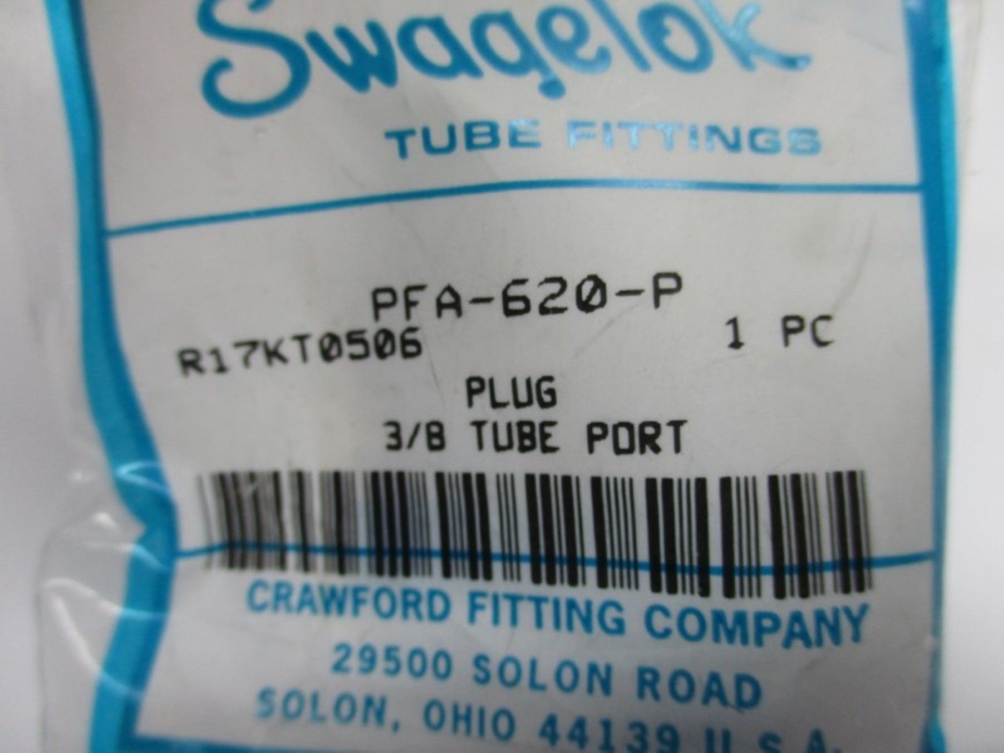 SWAGELOK PFA-620-P NSMP