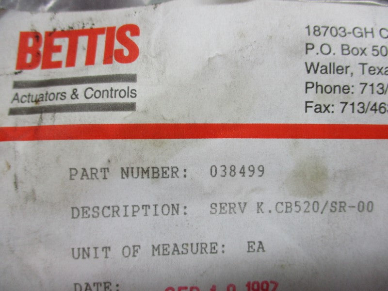 BETTIS 038499 NSMP