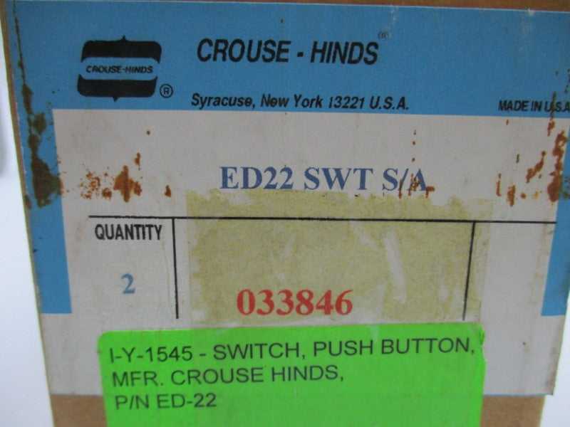 CROUSE-HINDS ED22 (PKG OF 2) NSMP