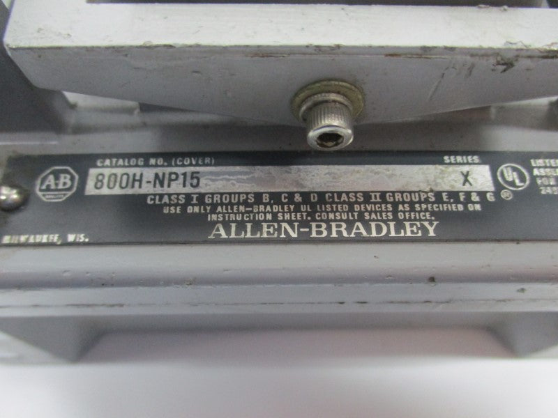 ALLEN BRADLEY 800H-2HD7 SER. X (AS PICTURED) NSNP