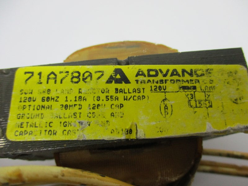 ADVANCE TRANSFORMER 71A7807 UNMP