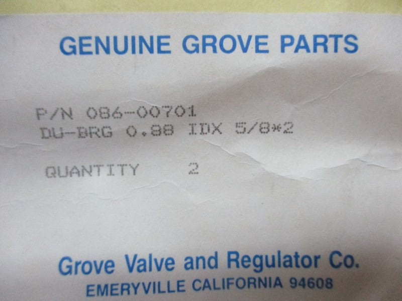 GROVE VALVE AND REGULATOR 086-00701 (PKG OF 2) NSMP