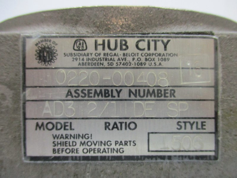 HUB CITY 0220-00408 NSMP