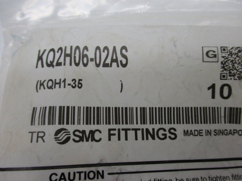 SMC KQ2H06-02AS (PKG OF 10) NSNP