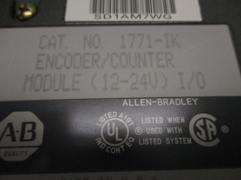 ALLEN BRADLEY 1771-IK ENCODER COUNTER MODULE * USED *