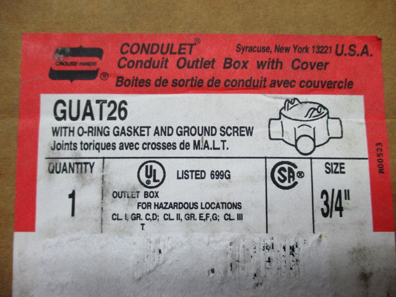 CROUSE-HINDS GUA26 NSMP