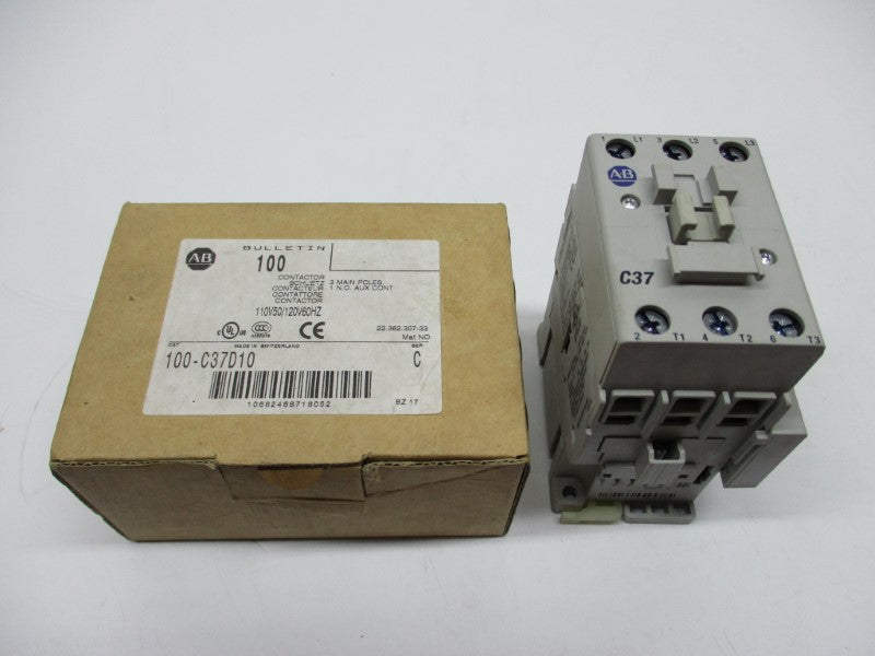 ALLEN BRADLEY 100-C37D10 SER. C 120V NSMP