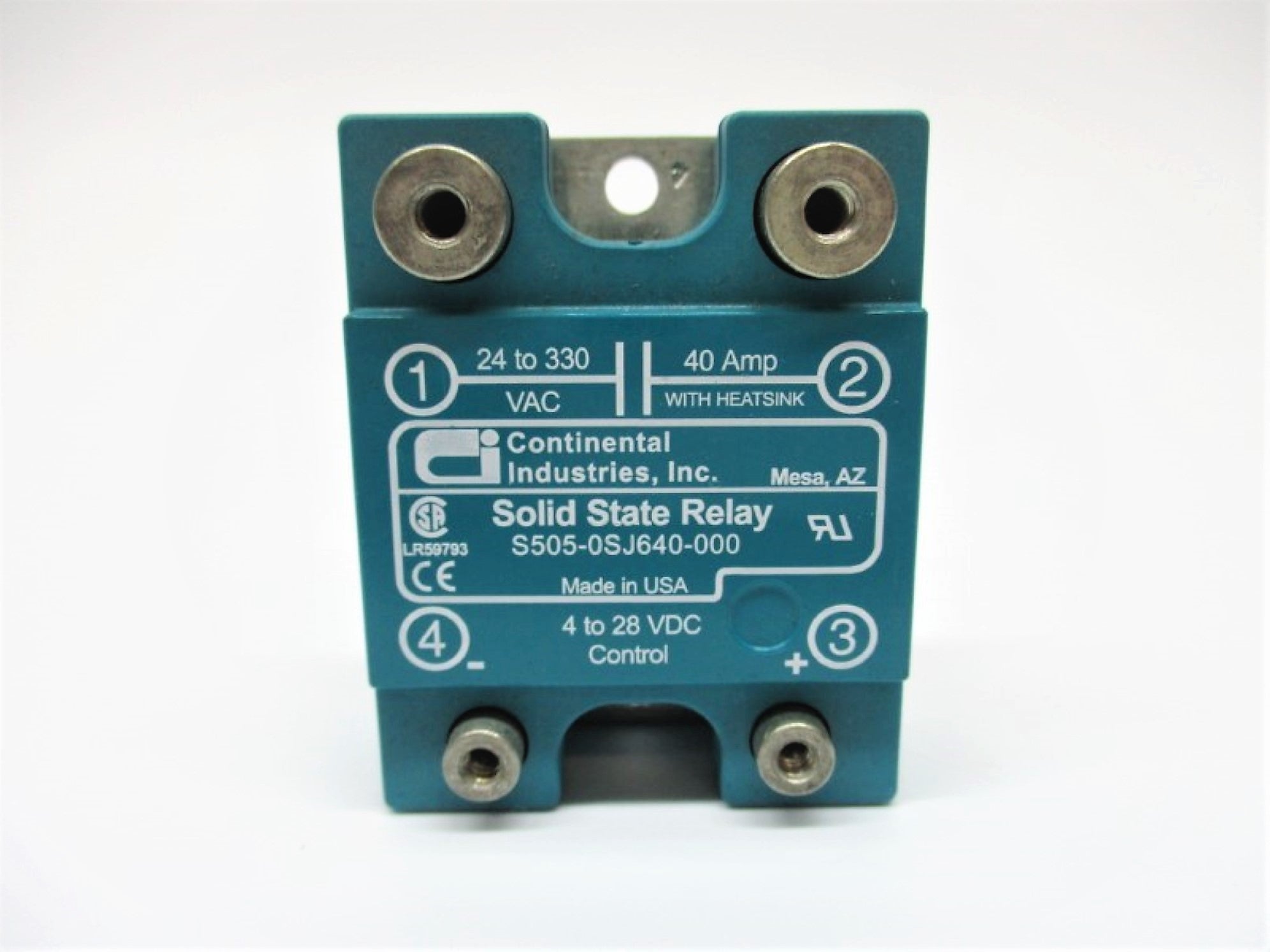 CONTINENTAL INDUSTRIES S505-0SJ640-000 4-28VDC 40A UNMP