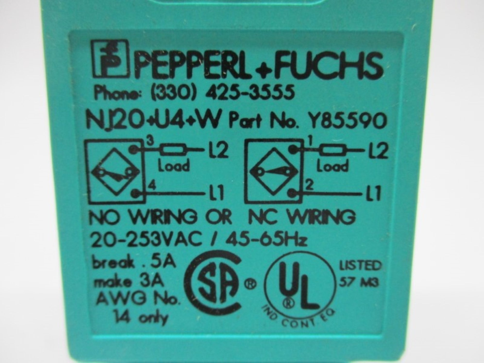 PEPPERL+FUCHS NJ20+U4+W NSMP