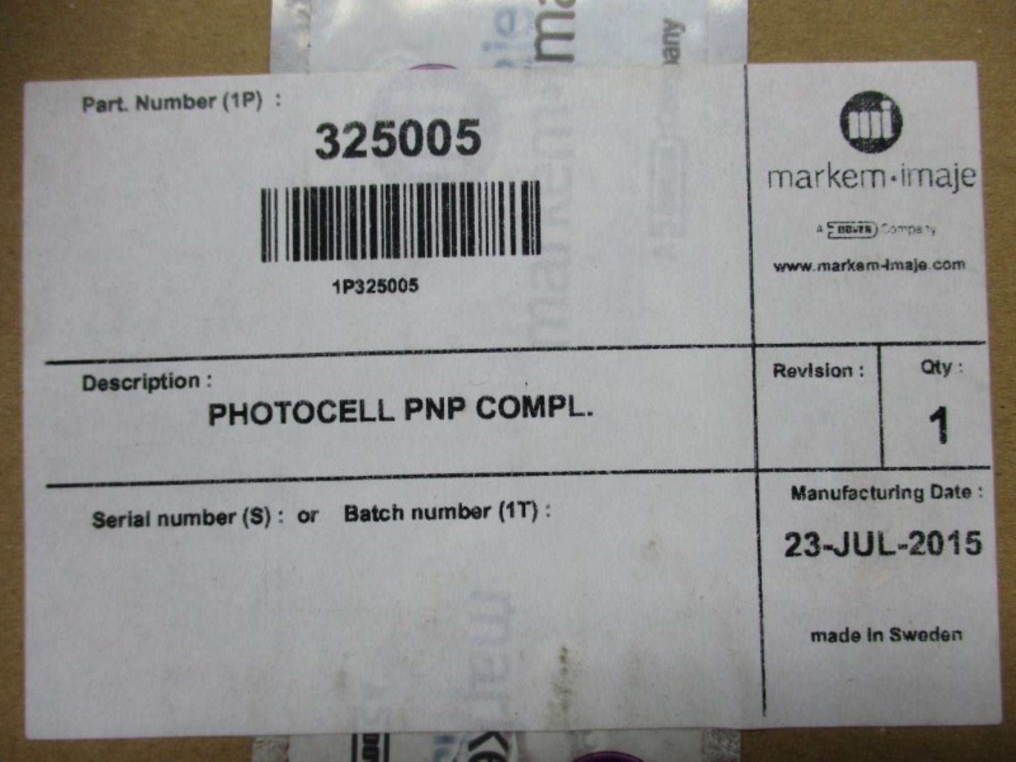 MARKEM-IMAJE 325005 NSMP